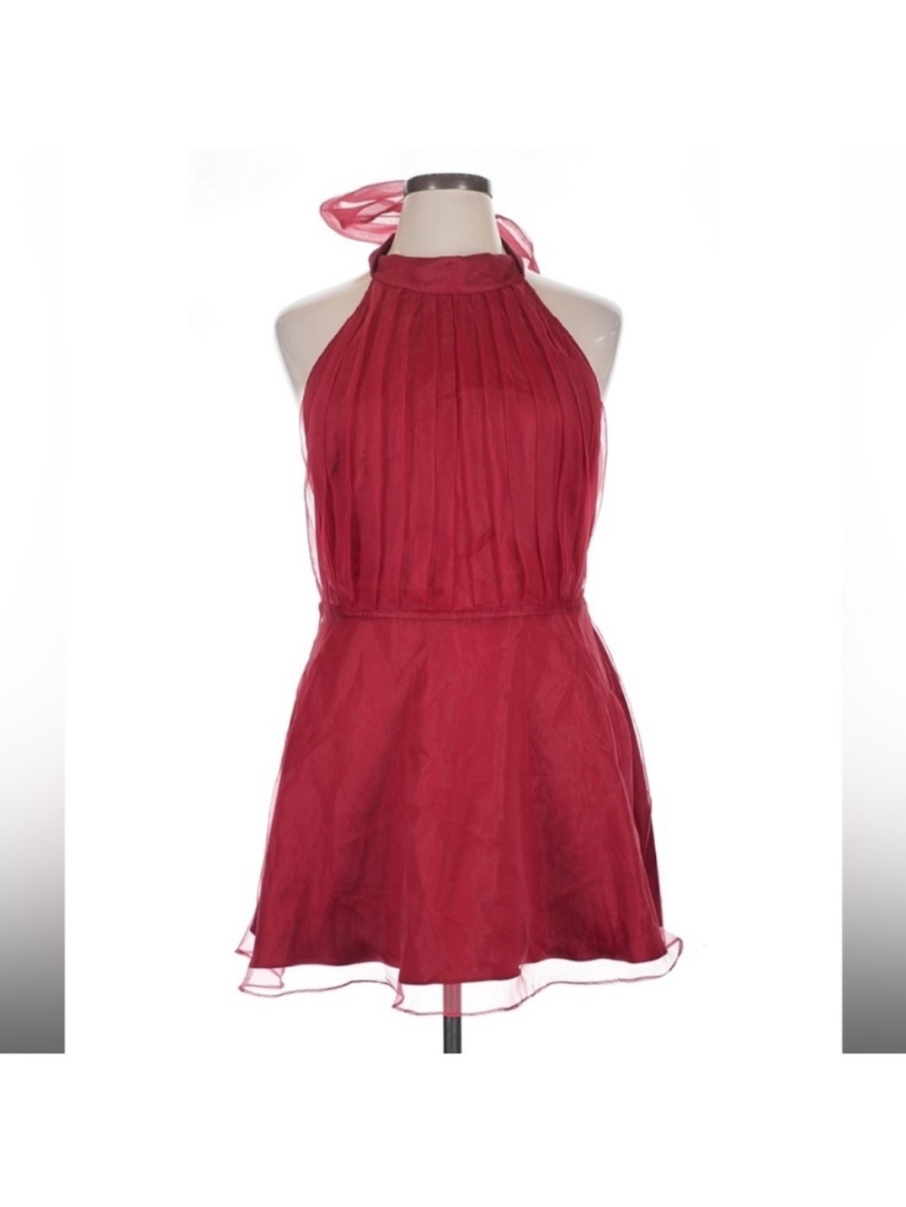 Lovers & Friends Heartbreaker Red Tulle Mini Dress Women’s XL - Picture 3 of 8